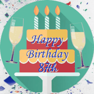 Happy Birthday Age 87 GIF, 87th Birthday GIF