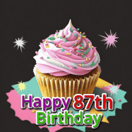 Happy Birthday Age 87 GIF, 87th Birthday GIF