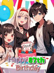 Happy Birthday Age 87 GIF, 87th Birthday GIF