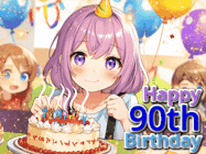 Happy Birthday Age 90 GIF, 90th Birthday GIF