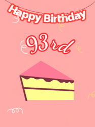 Happy Birthday Age 93 GIF, 93rd Birthday GIF