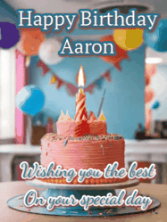 Happy Birthday Aaron GIF