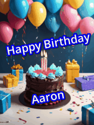 Happy Birthday Aaron GIF