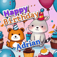 Happy Birthday Adrian GIF