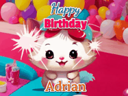 Happy Birthday Adrian GIF
