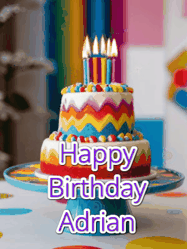 Happy Birthday Adrian GIF