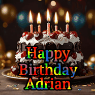 Happy Birthday Adrian GIF
