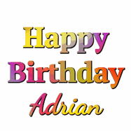 Happy Birthday Adrian GIF