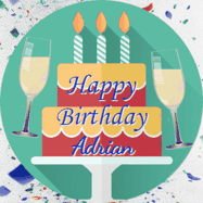 Happy Birthday Adrian GIF
