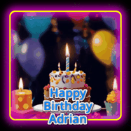 Happy Birthday Adrian GIF
