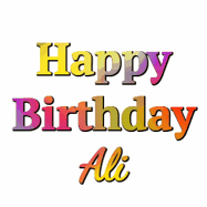 Happy Birthday Ali GIF