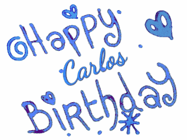 Happy Birthday Carlos GIF