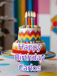 Happy Birthday Carlos GIF