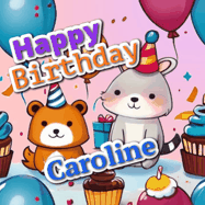 Happy Birthday Caroline GIF