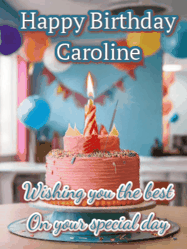 Happy Birthday Caroline GIF