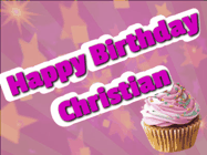 Happy Birthday Christian GIF