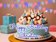 Happy Birthday Christian GIF