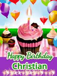 Happy Birthday Christian GIF