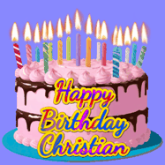 Happy Birthday Christian GIF