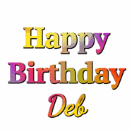 Happy Birthday Deb GIF