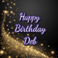 Happy Birthday Deb GIF: A beautiful Animated Happy Birthday GIF full of glitter and fireworks. It reads Happy Birthday Name and can be customized.