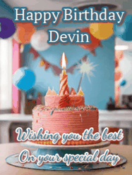 Happy Birthday Devin GIF