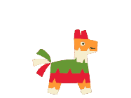 Happy Birthday Devin GIF: A happy pinata animated birthday gif with animated text that you can customize.