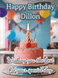 Happy Birthday Dillon GIF