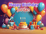 Happy Birthday Jordan GIF