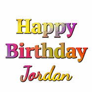 Happy Birthday Jordan GIF
