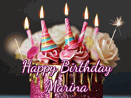 Happy Birthday Marina GIF