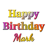 Happy Birthday Mark GIF