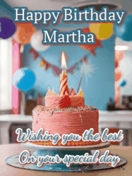 Happy Birthday Martha GIF