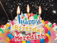 Happy Birthday Meredith GIF