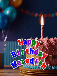 Happy Birthday Meredith GIF