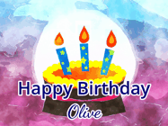Happy Birthday Olive GIF