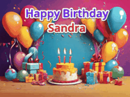 Happy Birthday Sandra GIF
