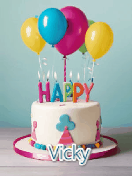 Happy Birthday Vicky GIF