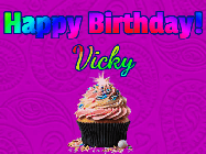 Happy Birthday Vicky GIF