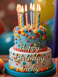Happy Birthday Vicky GIF