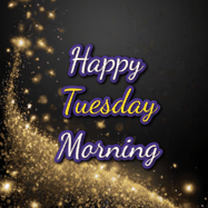 Happy Tuesday GIF, number 10: A beautiful Animated Happy Birthday GIF full of glitter and fireworks. It reads Happy Birthday Name and can be customized.