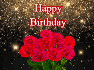 happy birthday flowers gif 110