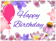 happy birthday flowers gif 13
