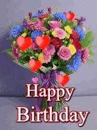 happy birthday flowers gif 14