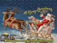 customize GIF vintage christmas card 1