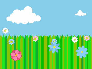 Happy Birthday GIF:Rainbow Meadow Birthday Cake