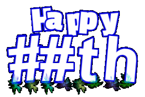 Happy Birthday GIF:Happy Birthday banner with sparklers