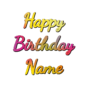 Happy Birthday GIF:Fireworks Rainbow Birthday