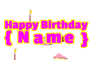 Happy Birthday GIF:Birthday Things Falling