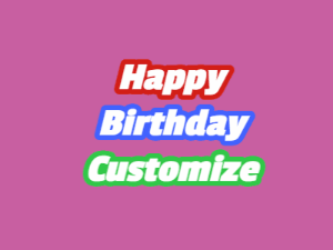 Cute little guy running with balloons to celebrate in this animated happy birthday customizable gif.